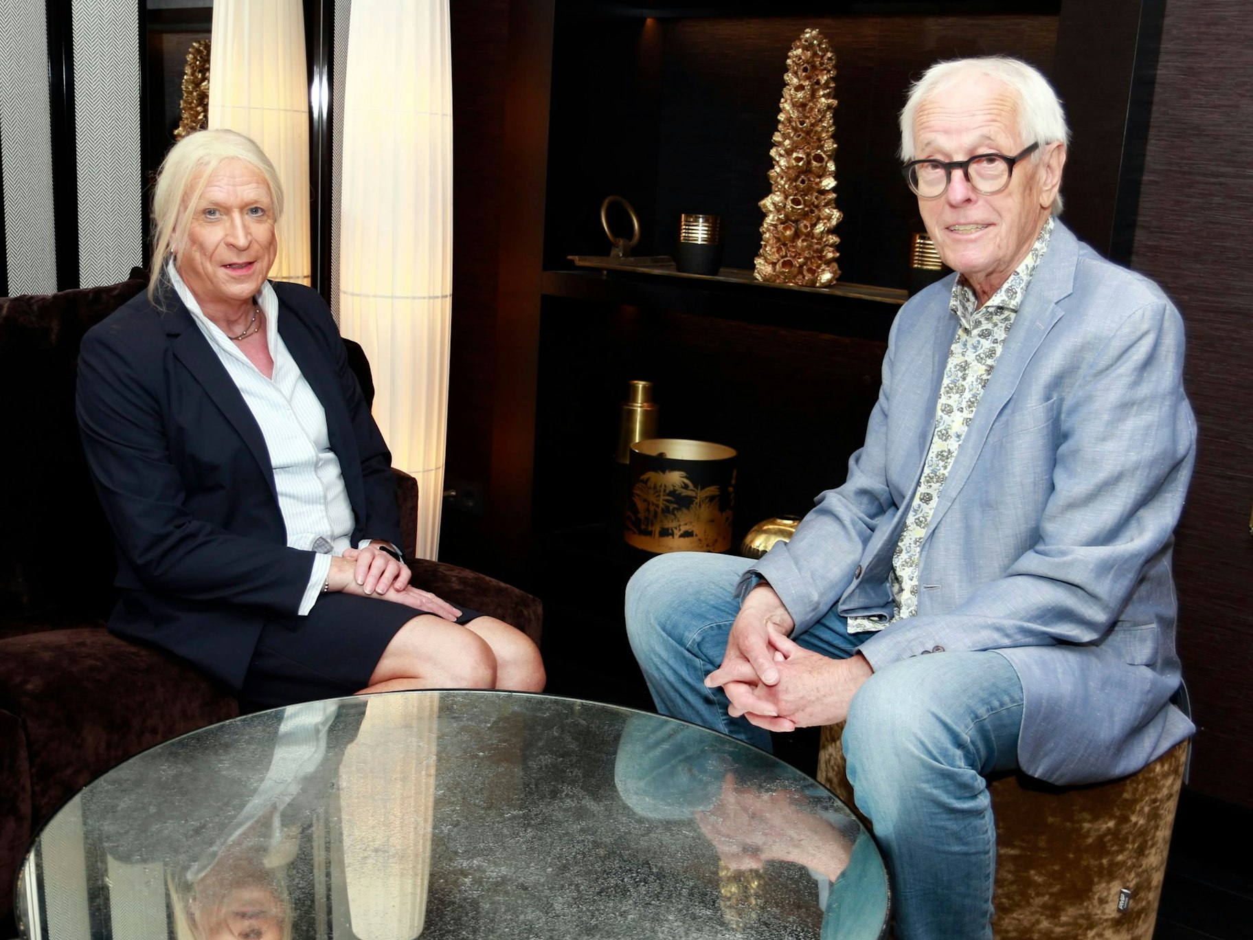 SoEx-Talk mit Georgine Kellermann. Die Journalistin war mal ein Mann. Das Foto wurde am 14. Mai 2024 in Köln aufgenommen