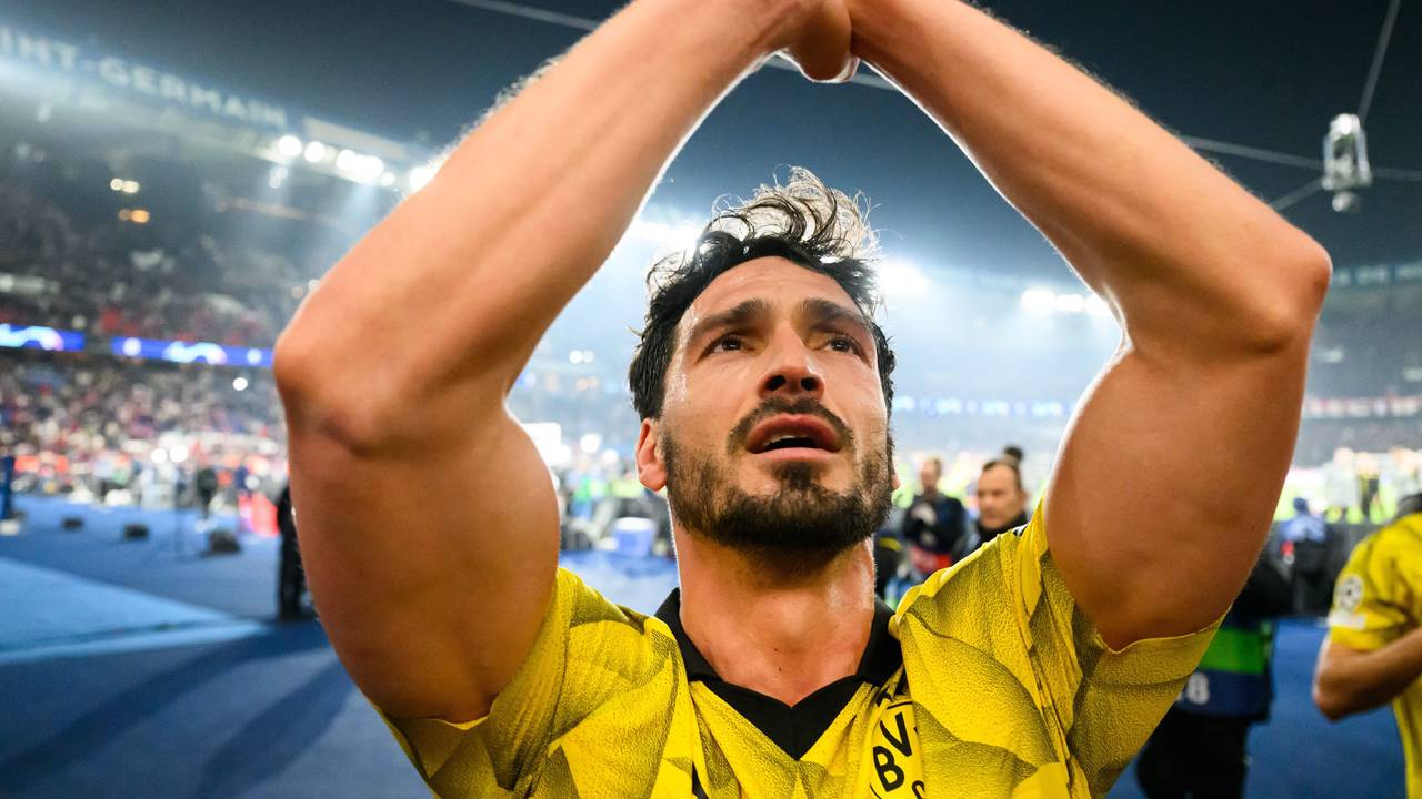 Dortmunds Mats Hummels jubelt nach dem Sieg.