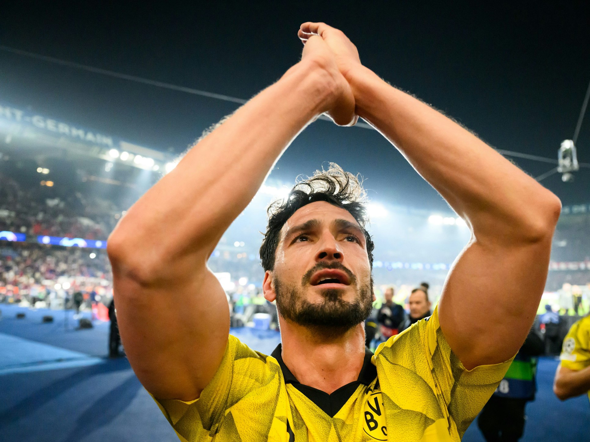 Dortmunds Mats Hummels jubelt nach dem Sieg.