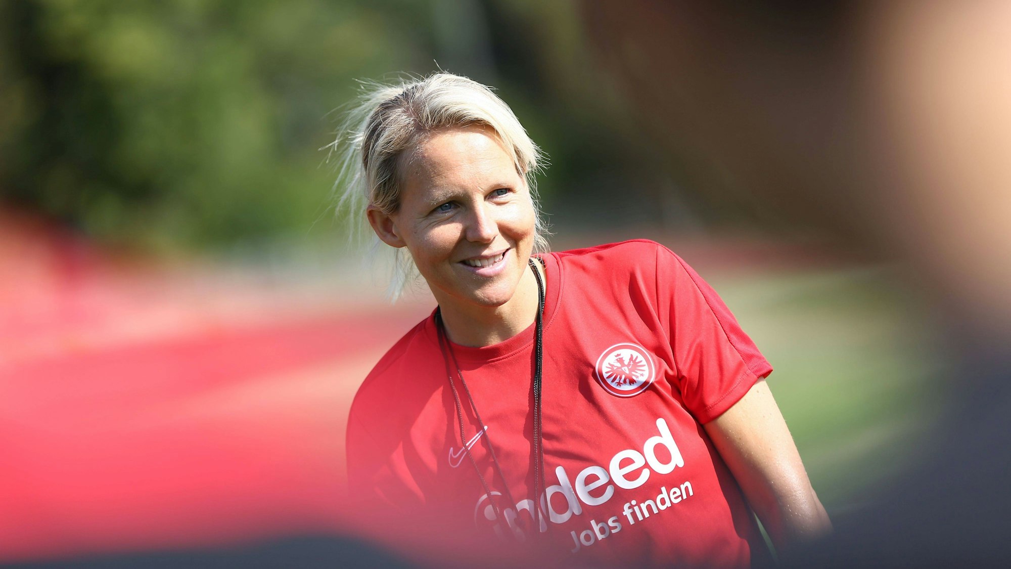 Fritzy Kromp als U20-Trainerin bei Eintracht Frankfurt.