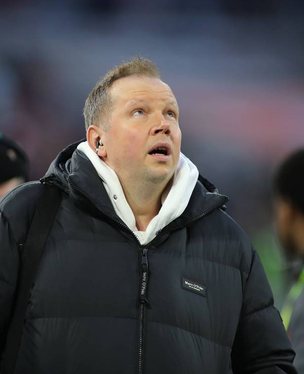 Wolff Fuss vor der Bundesliga-Partie FC Bayern München gegen RB Leipzig.