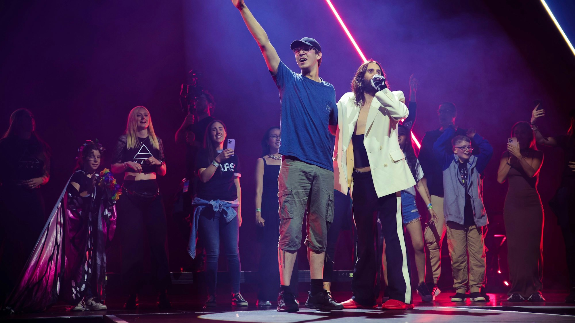 Konzert von Thirty Seconds to Mars mit Leadsänger Jared Leto in der Lanxess-Arena.