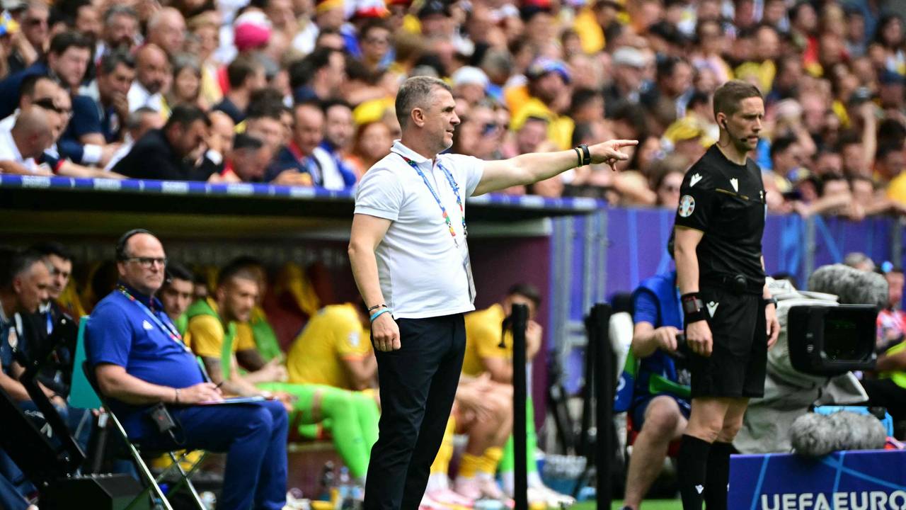 Ukraine-Coach Serhij Rebrow verlor mit seinem Team am Montag (17. Juni 2024) gegen RUmänien