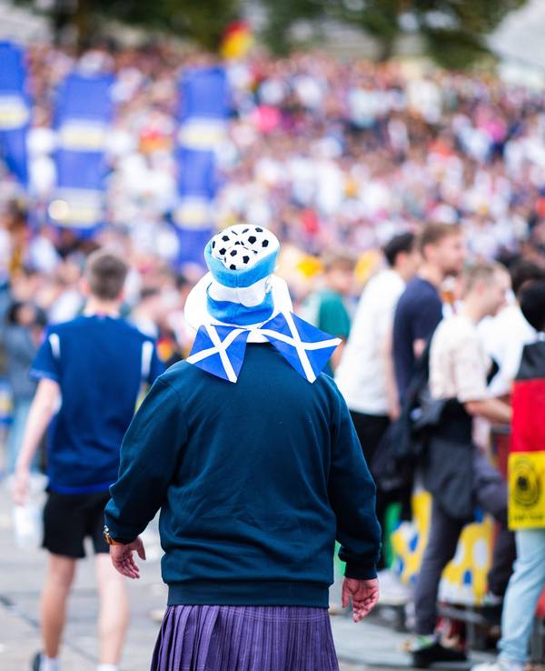 Schottland-Fans bei einem EM-Fanfest.