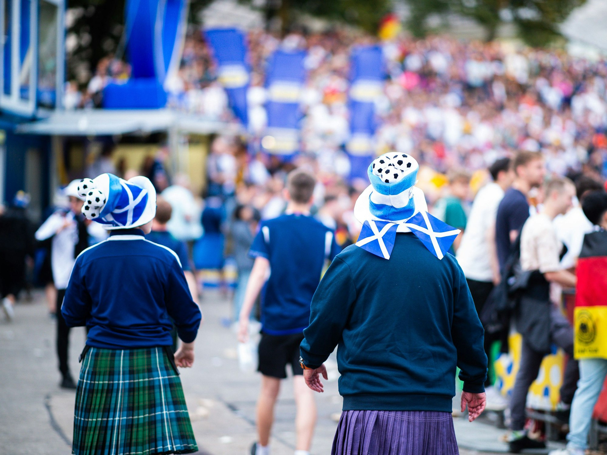 Schottland-Fans bei einem EM-Fanfest.