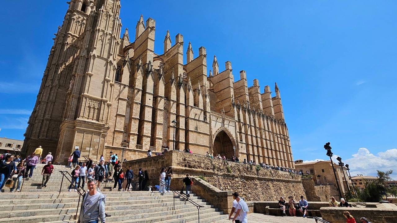 Die Kathedrale in Palma auf Mallorca.