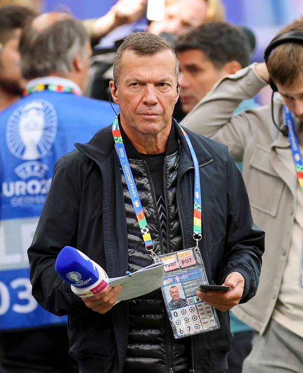 RTL-Experte Lothar Matthäus vor dem Spiel Polen gegen die Niederlande am 16. Juni 2024 in Hamburg.