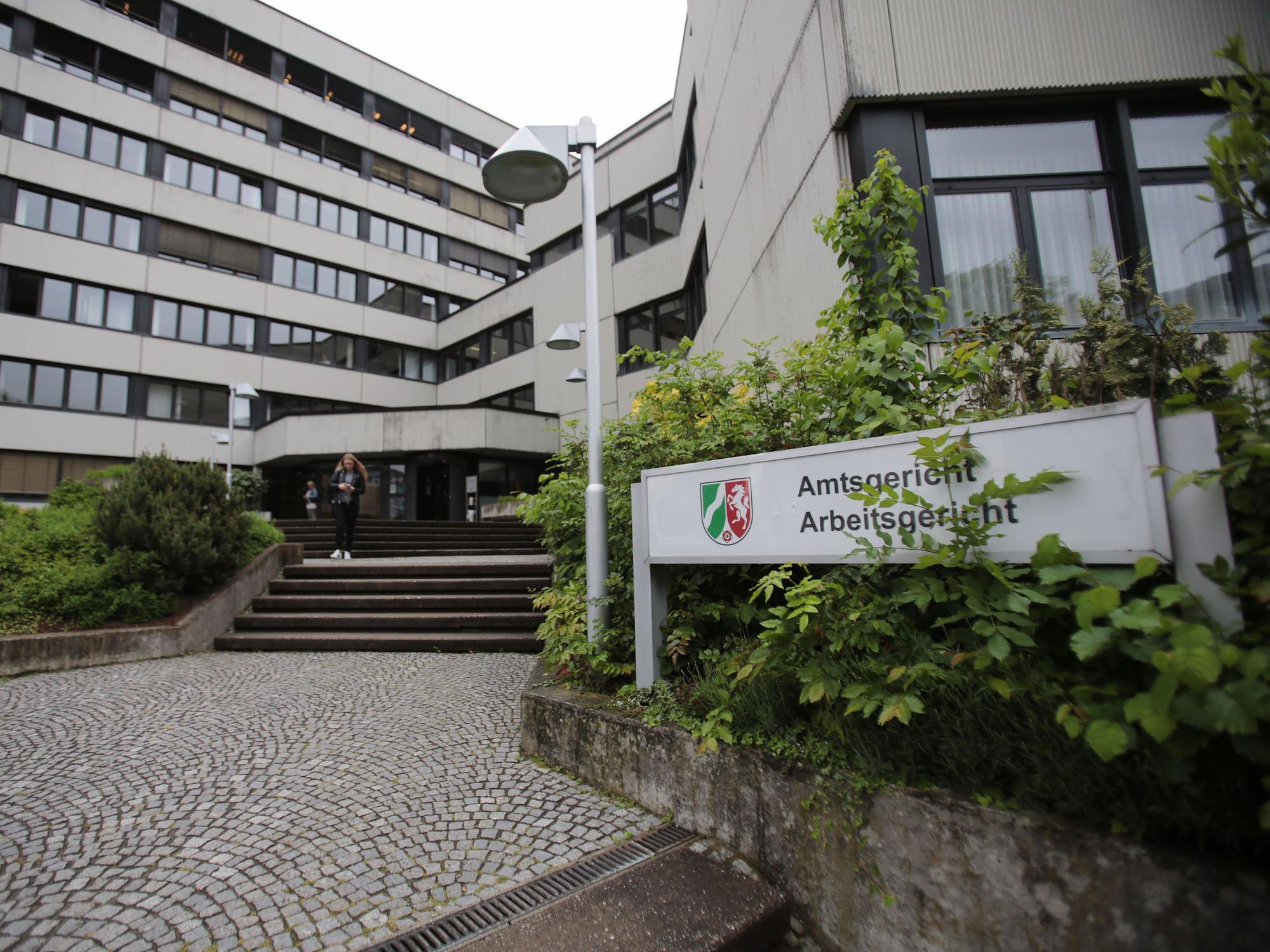 Das Amtsgericht und Arbeitsgericht, fotografiert am 17. Mai 2016 in Siegburg (Nordrhein-Westfalen).