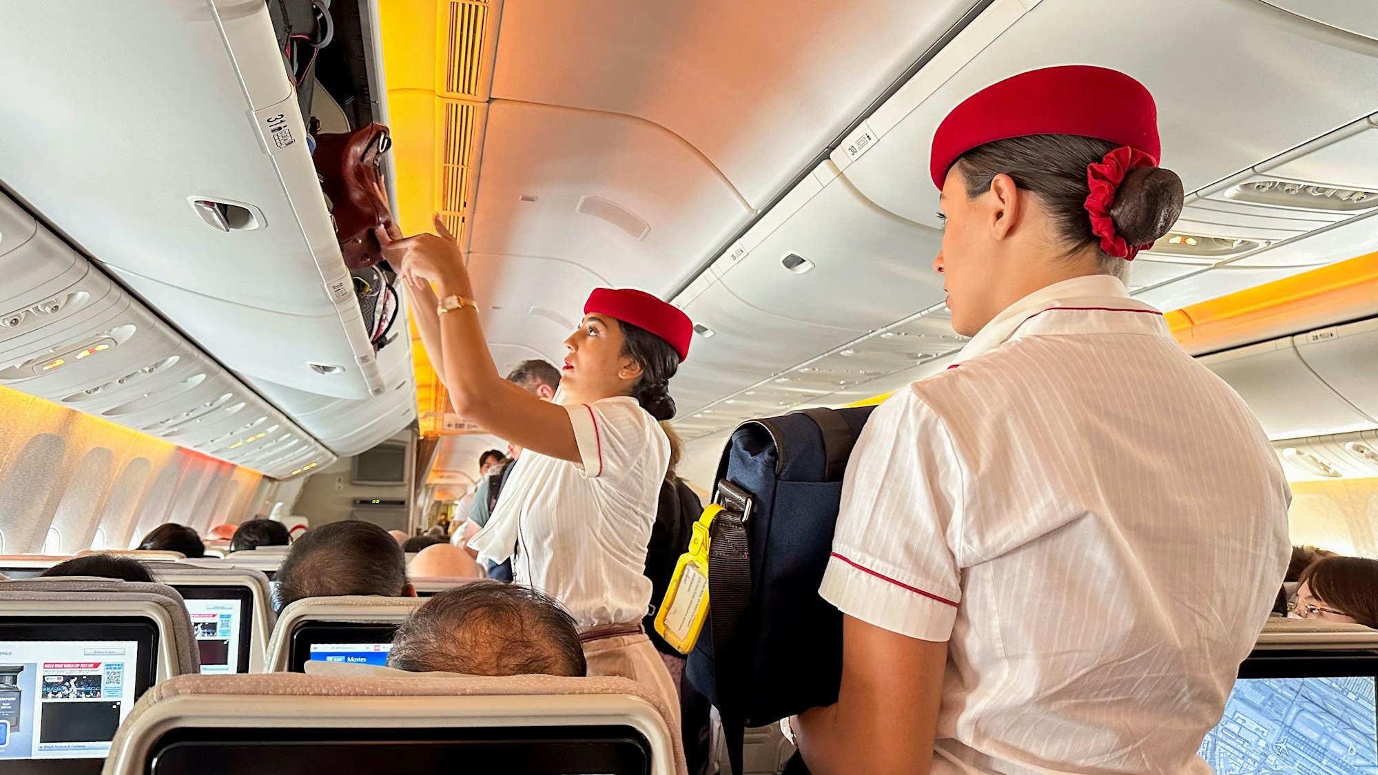 Manchmal brauchen Flugbegleiterinnen Nerven wie Drahtseile (Symbolbild).