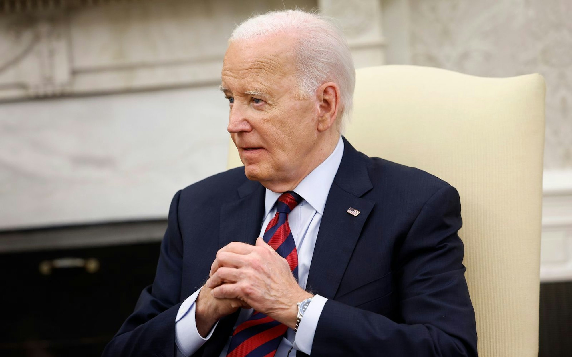 Von Joe Biden kursieren derzeit Videos in den sozialen Medien, die das Weiße Haus nun als „billige Fälschungen“ abtat. (Bild: Getty Images / Kevin Dietsch)