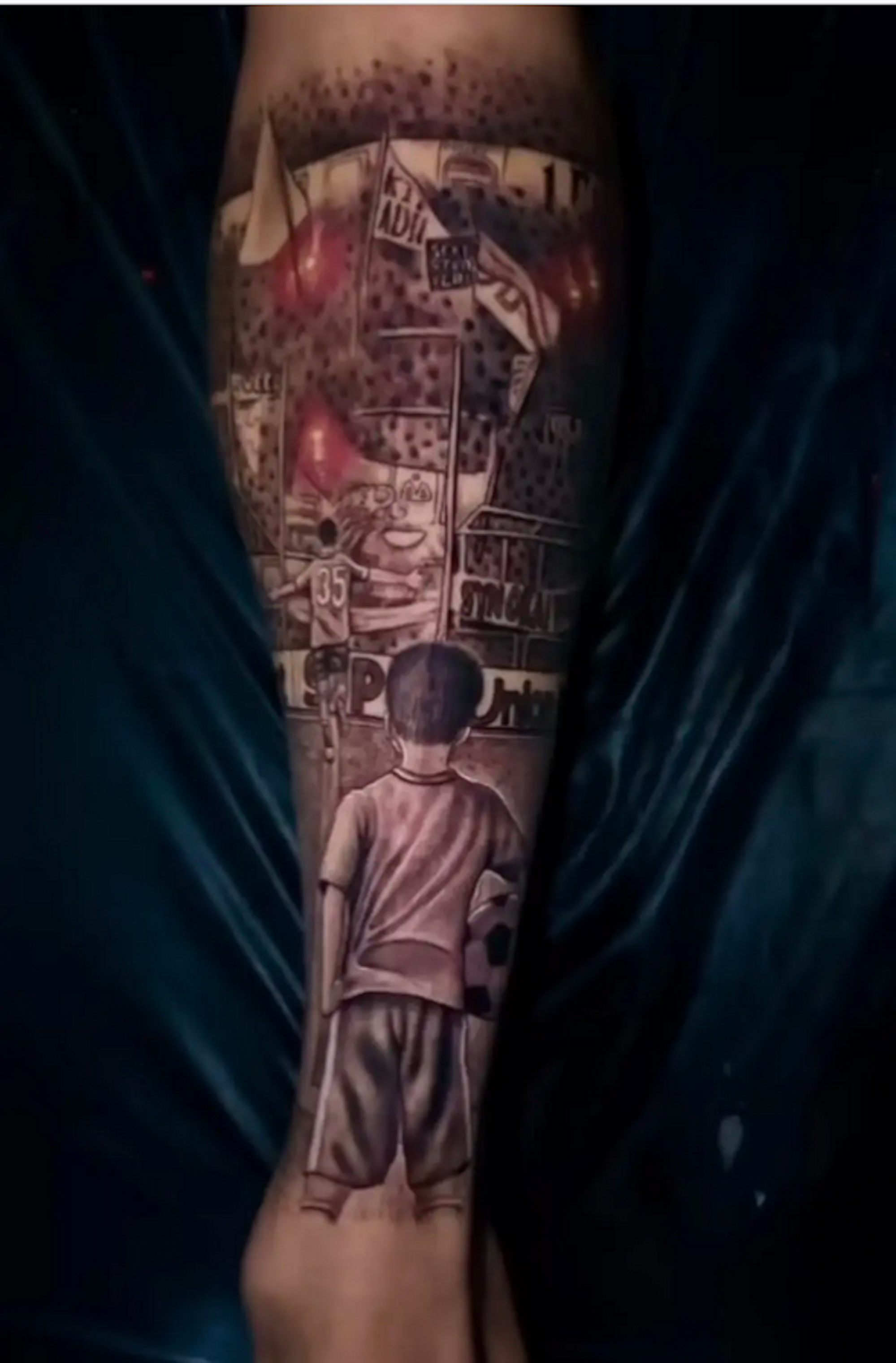 Das neue Tattoo von Max Finkgräfe.