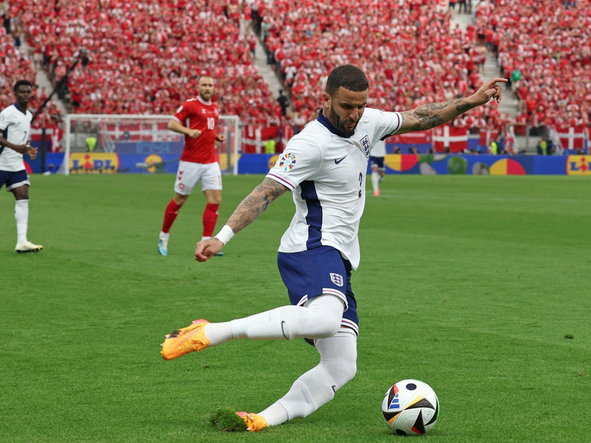 Kyle Walker im Spiel gegen Dänemark.