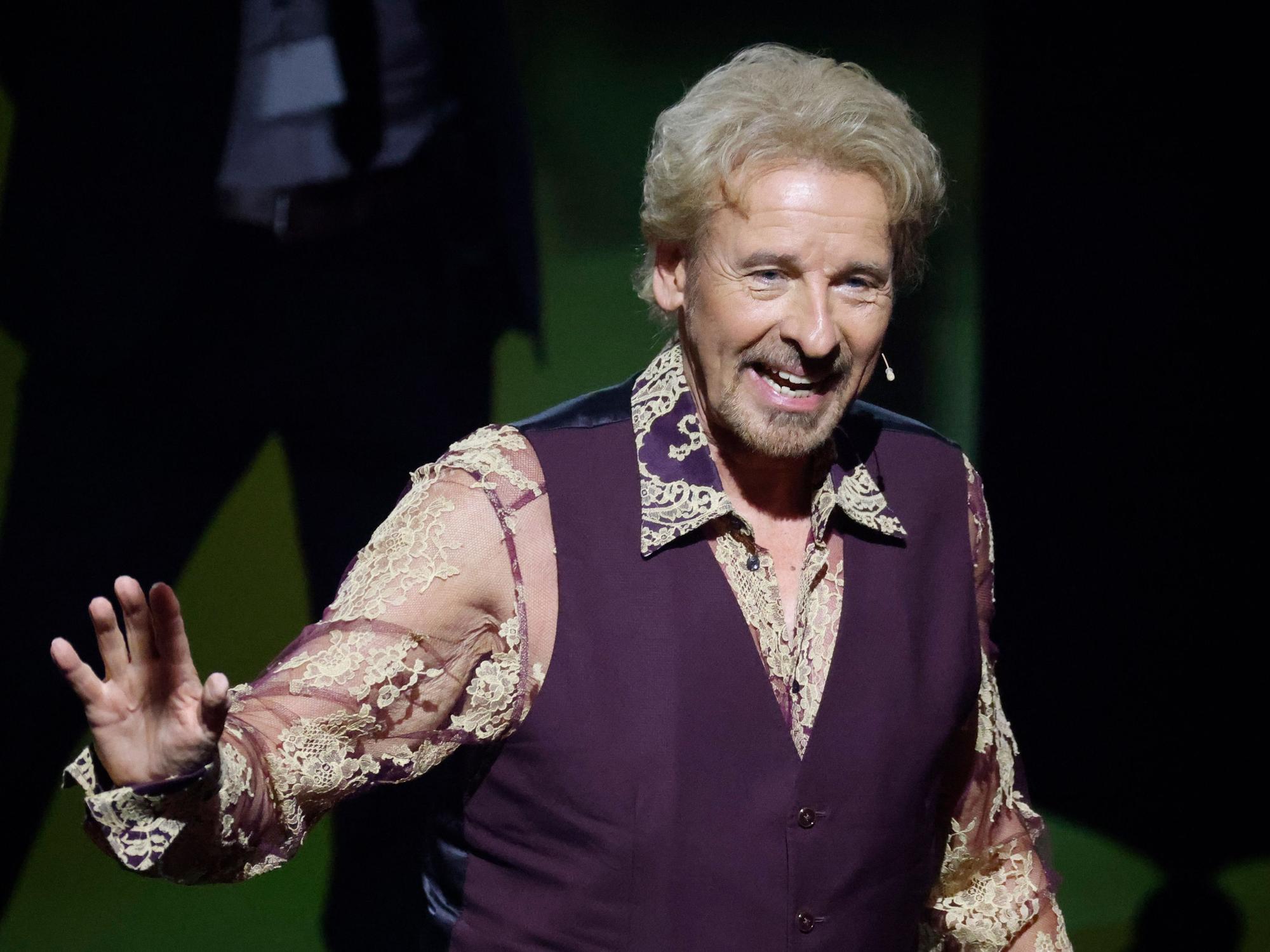 Moderator Thomas Gottschalk bei seiner letzten Show des ZDF-Formats „Wetten dass...“