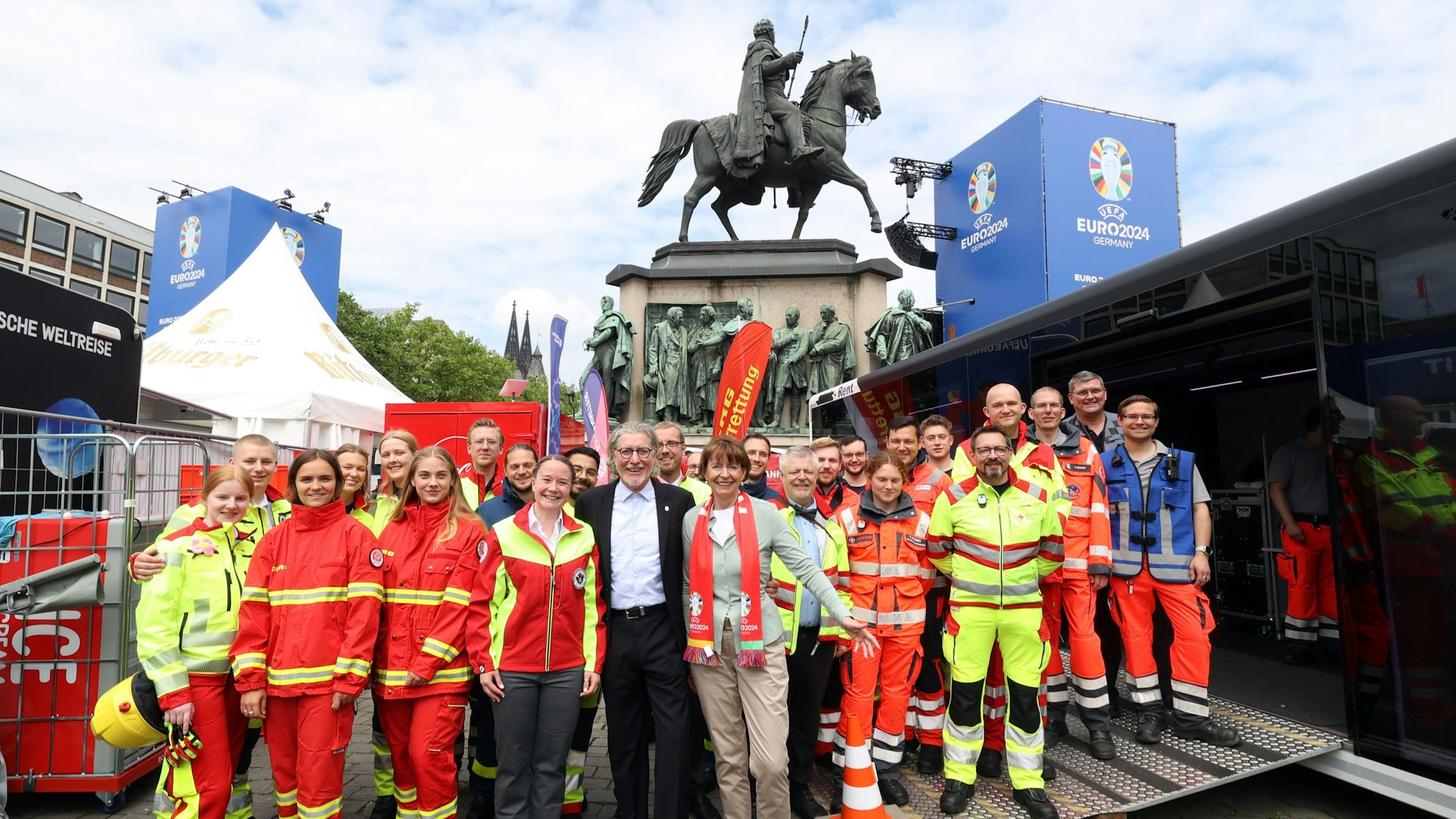Unfallhilfsstelle der UEFA Euro Fußball-Europameisterschaft 2024.