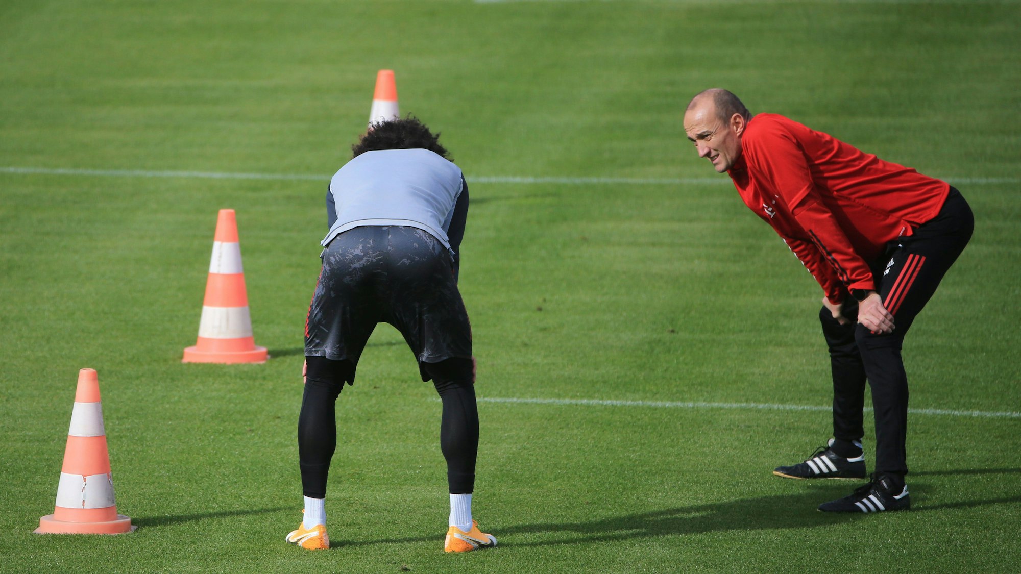Thomas Wilhelmi mit Leroy Sané.