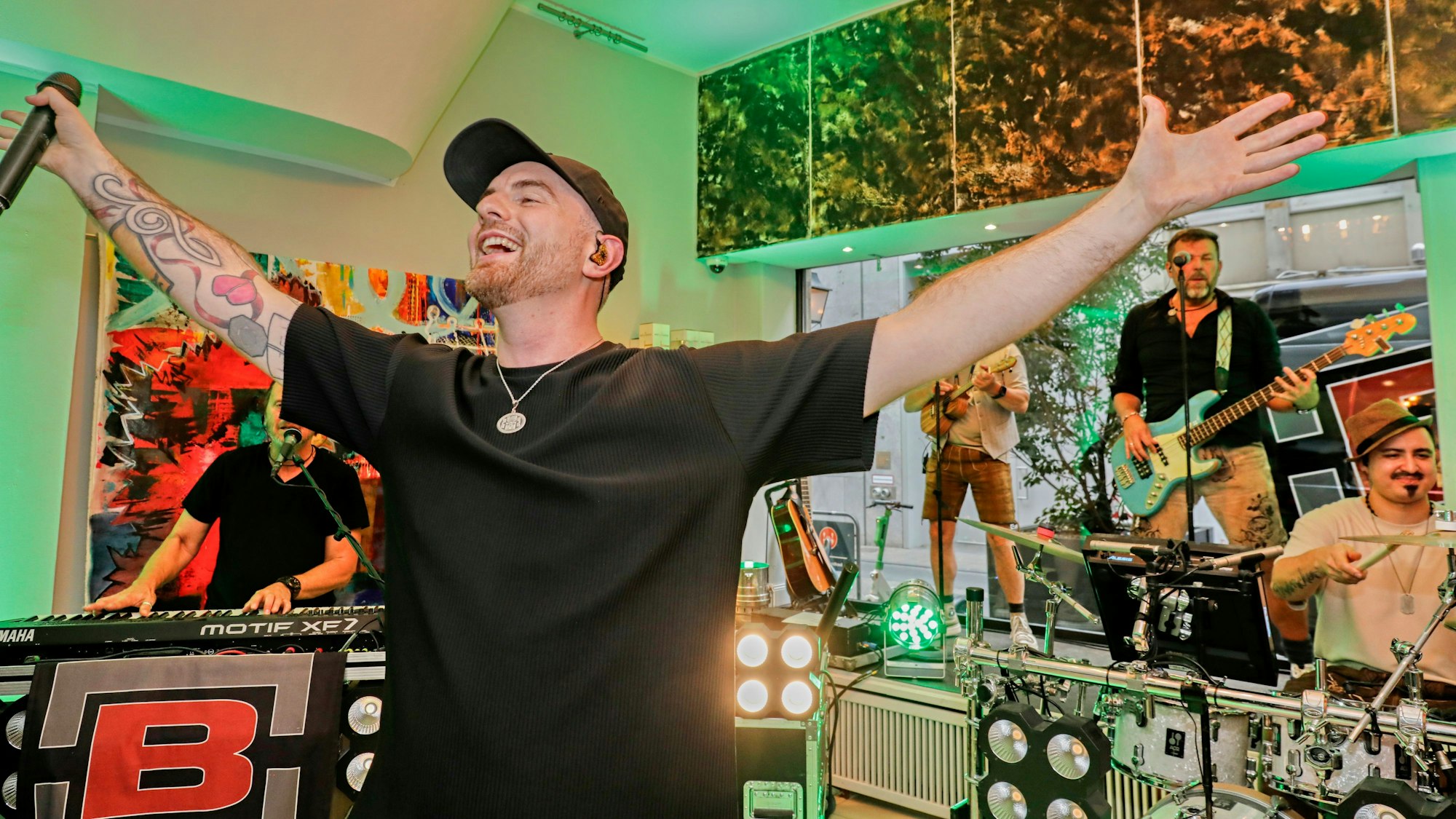 Die Boore auf der Bühne.