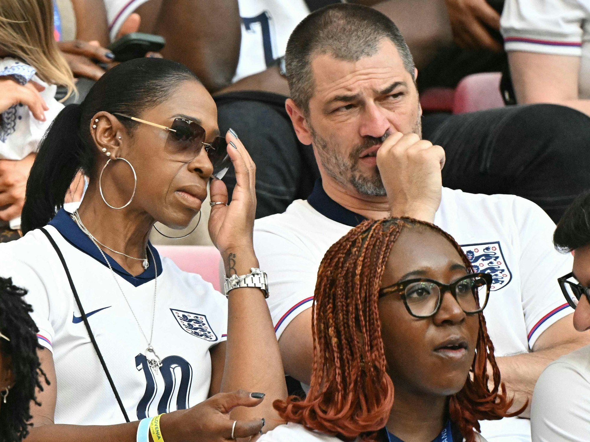 Bellinghams Eltern Denise und Mark.