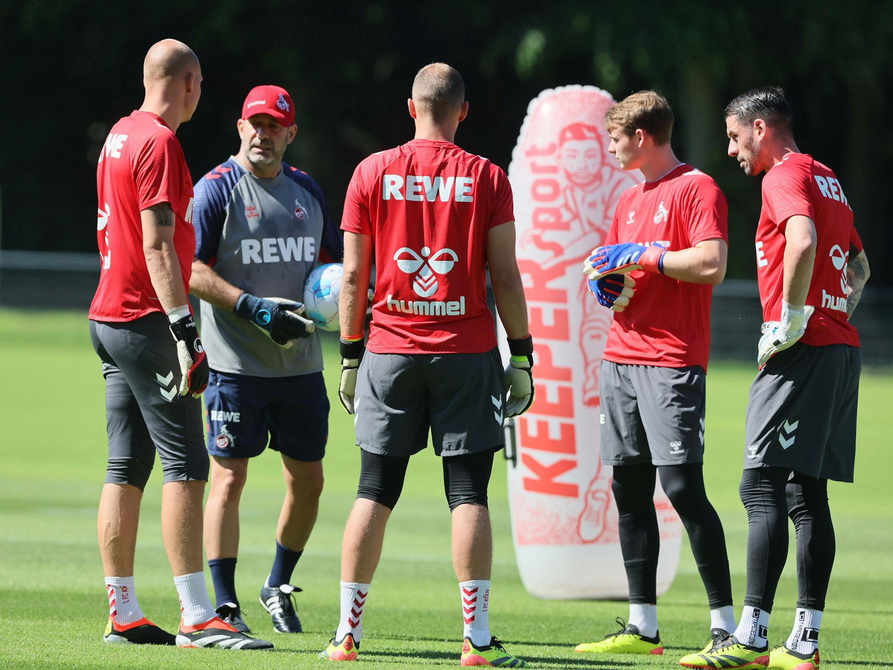 Von links: Matthias Köbbing, Peter Greiber, Marvin Schwäbe, Jonas Urbig, Philipp Pentke