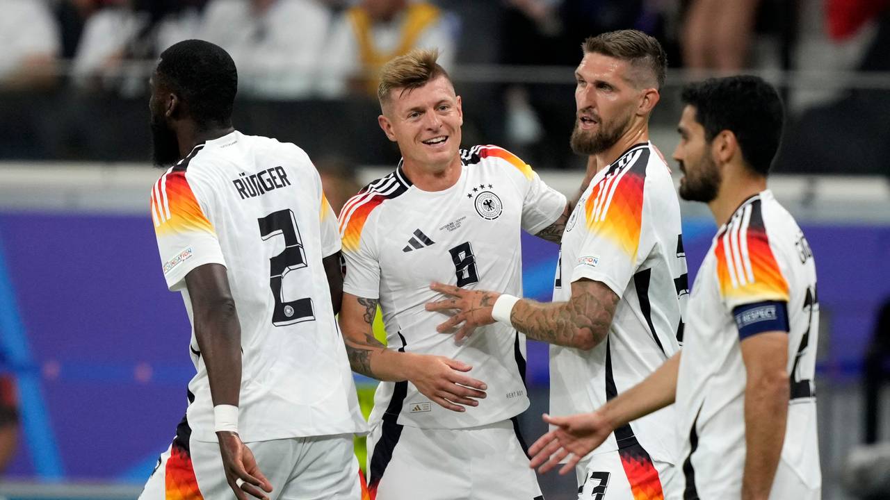 Die DFB-Auswahl bejubelt am Sonntag (23. Juni 2024) den Gruppensieg in der EM-Vorrunde.