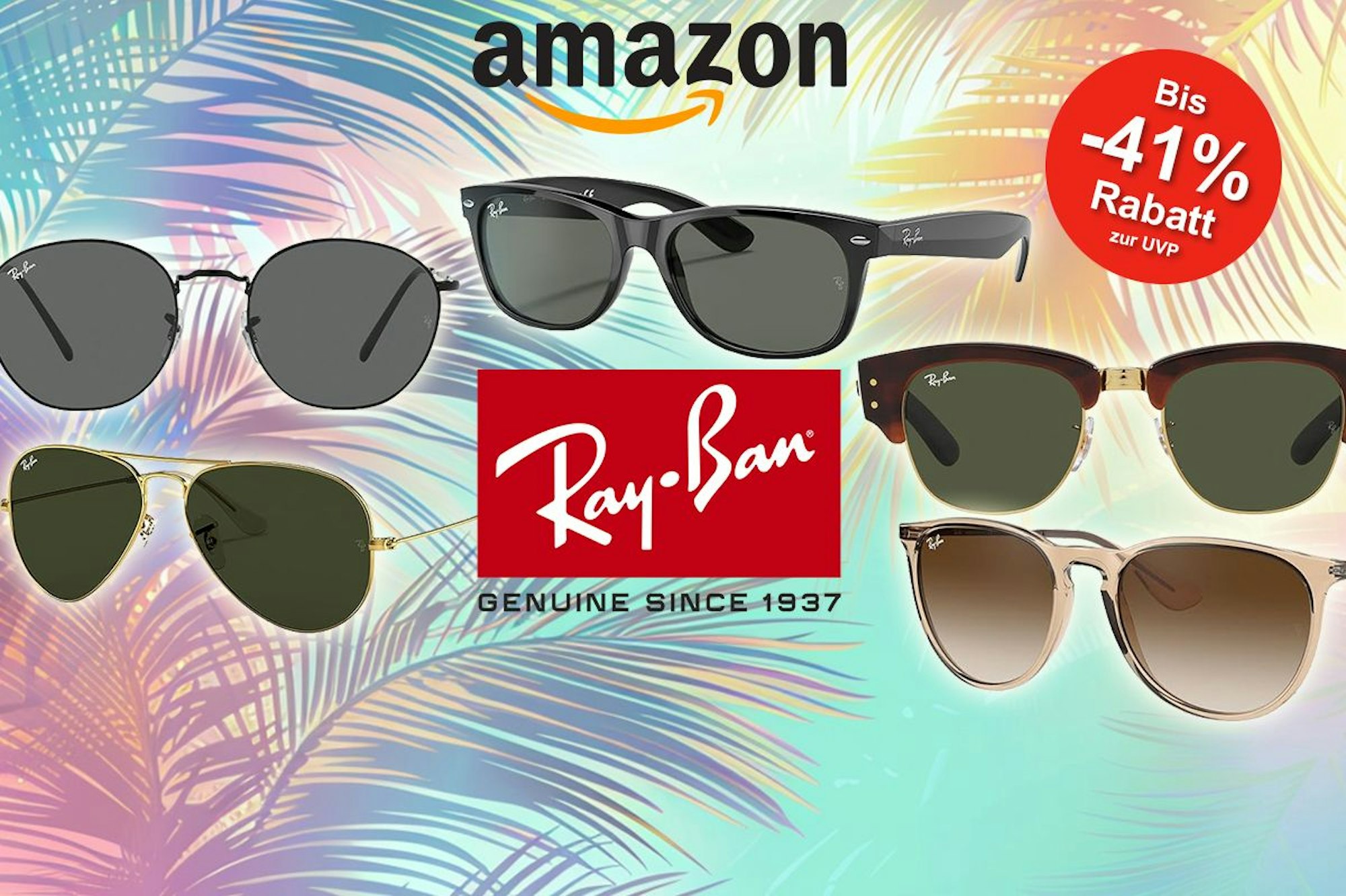 Ray-Ban Sale bei Amazon: Spare jetzt bis zu 41% auf deine neue Sonnenbrille von Ray-Ban