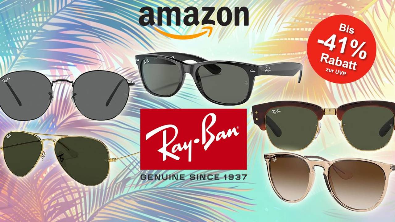 Ray-Ban Sale bei Amazon: Spare jetzt bis zu 41% auf deine neue Sonnenbrille von Ray-Ban
