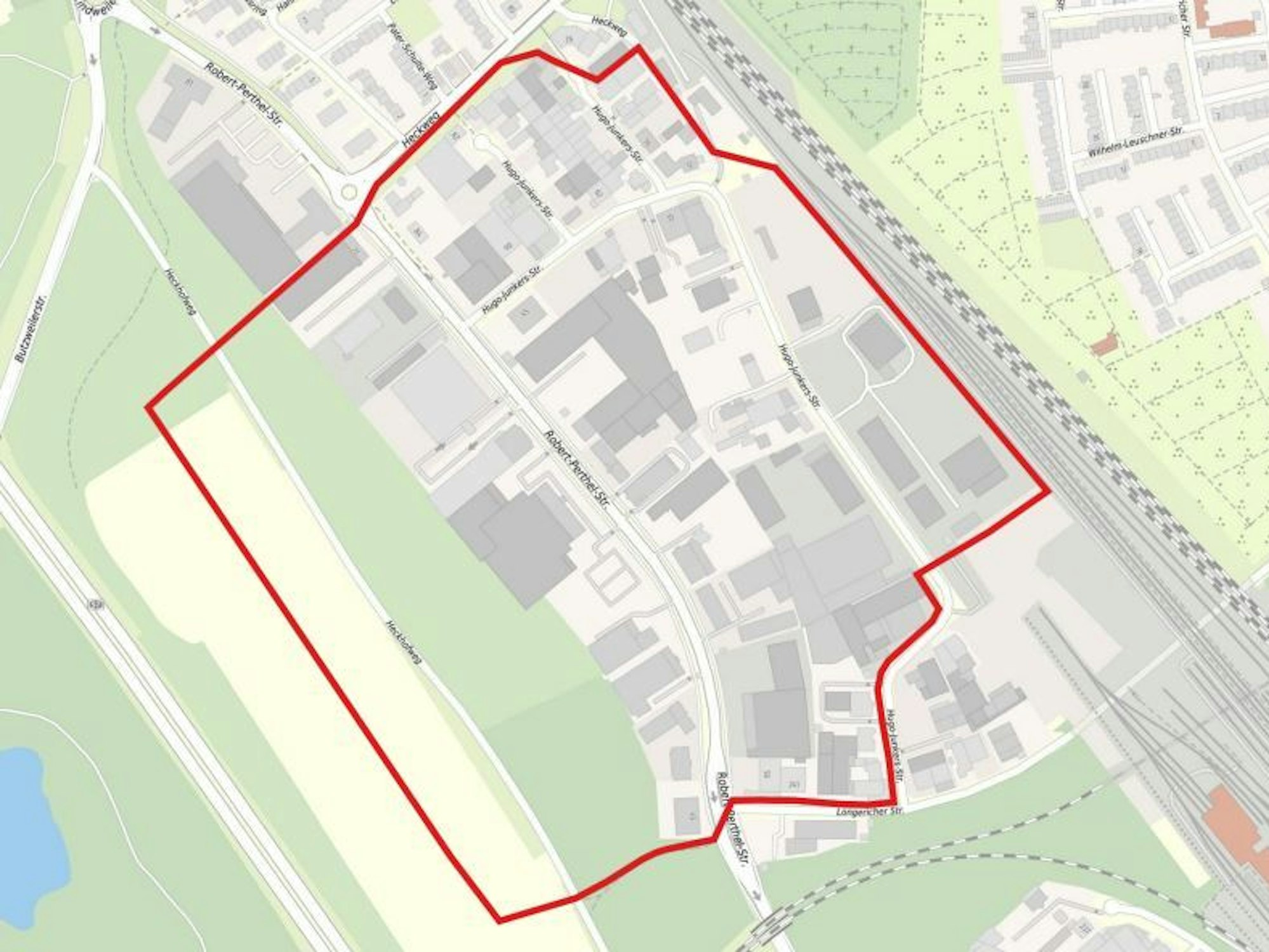 Die Karte der Stadt Köln zeigt den Evakuierungsradius in Köln-Longerich.