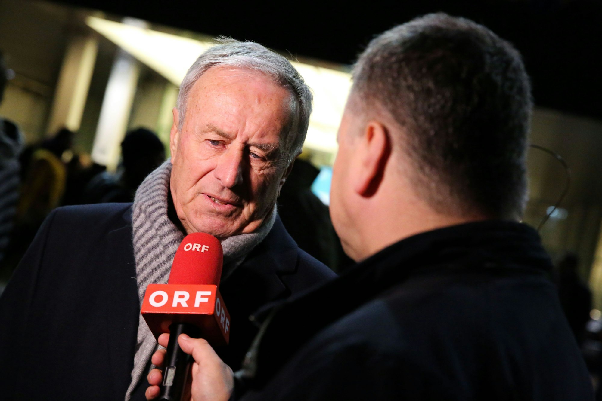 Joseph Hickersberger im Interview mit dem österreichischen Sender ORF.