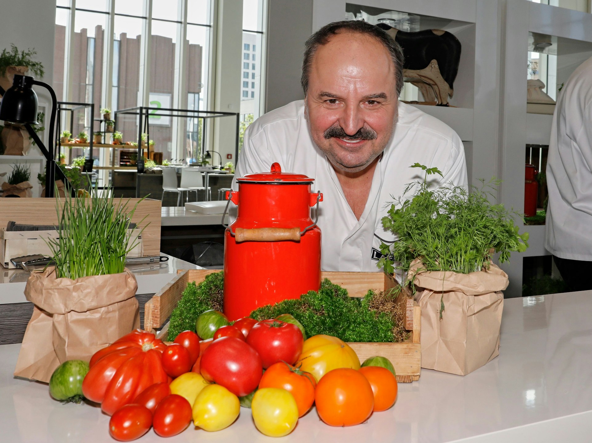 Johann Lafer beim Jubiläum der Koelnmesse.