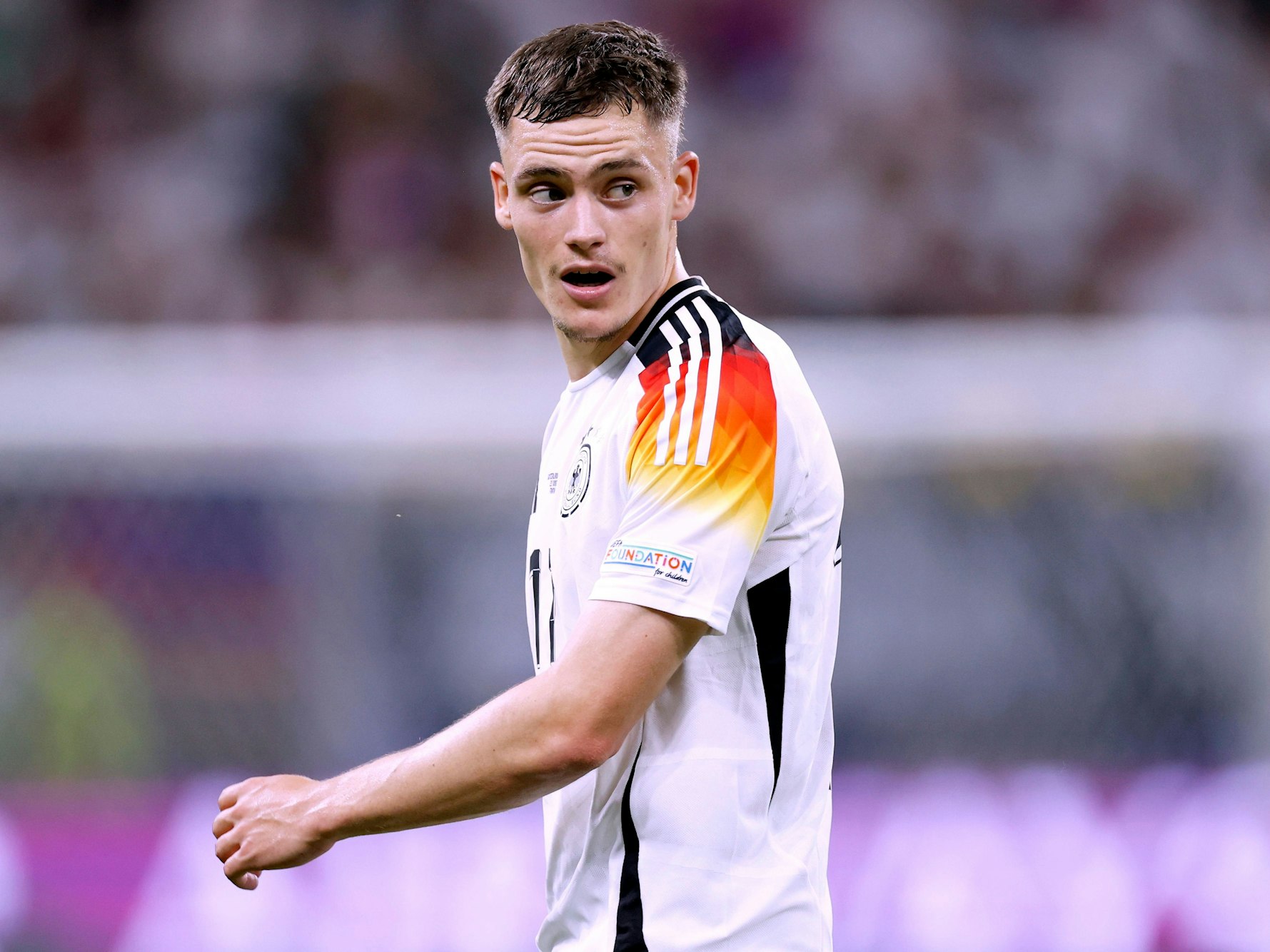 Florian Wirtz während des dritten Gruppenspiels bei der EM 2024 gegen die Schweiz am 23. Juni 2024.