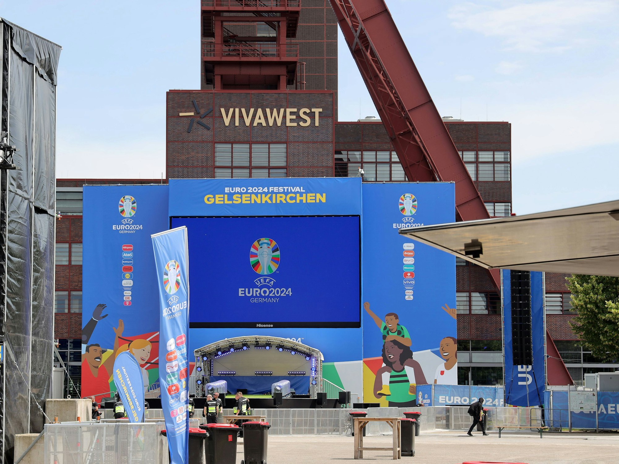 Die EM-Fanzone in Gelsenkirchen.