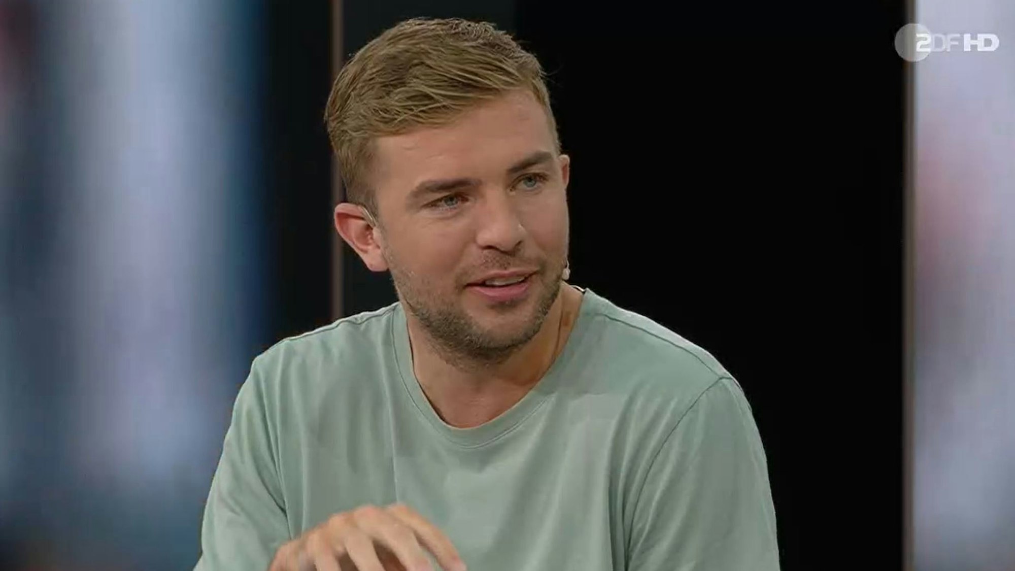 Christoph Kramer im TV-Studio.