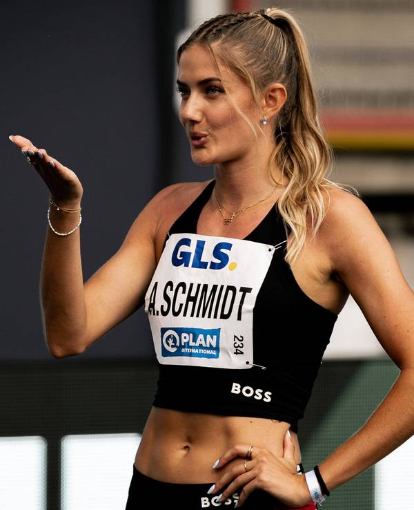Alica Schmidt bei den Deutschen Meisterschaften der Leichtathletik.