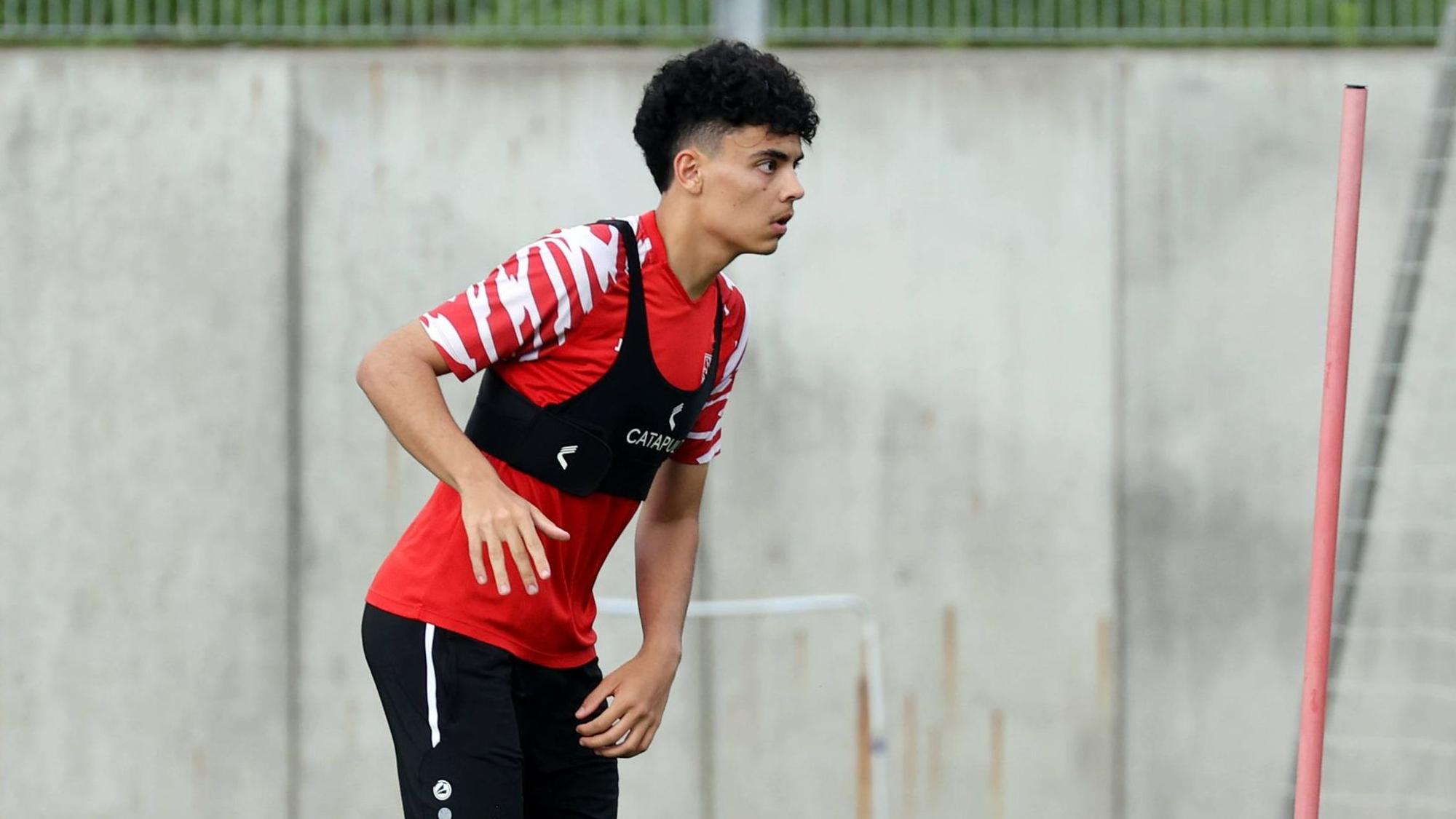 Gabriel Zarrella, Sohn von Giovanni Zarrella, im Training beim VfB Stuttgart.
