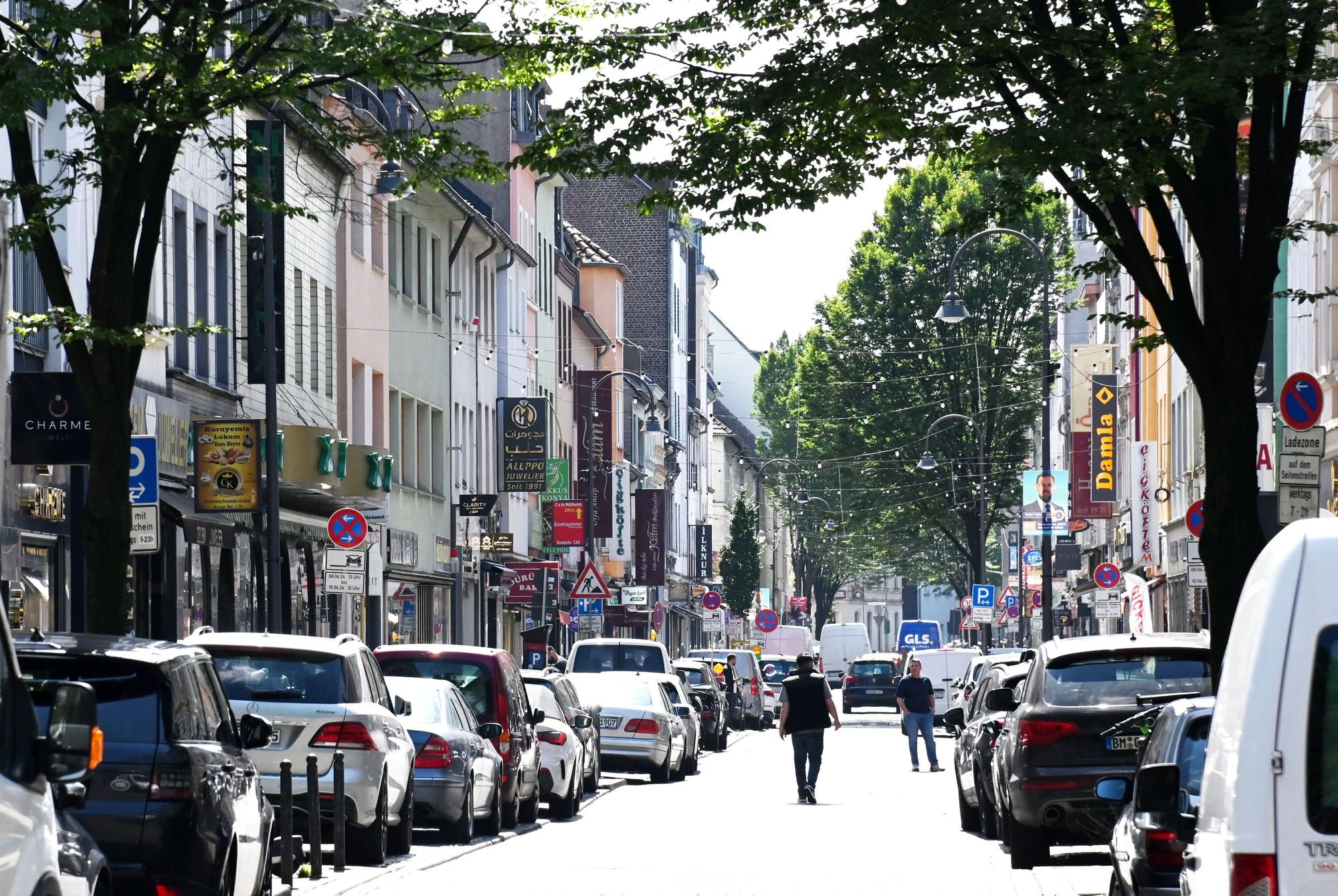 Blick auf die Keupstraße in Köln-Mülheim.