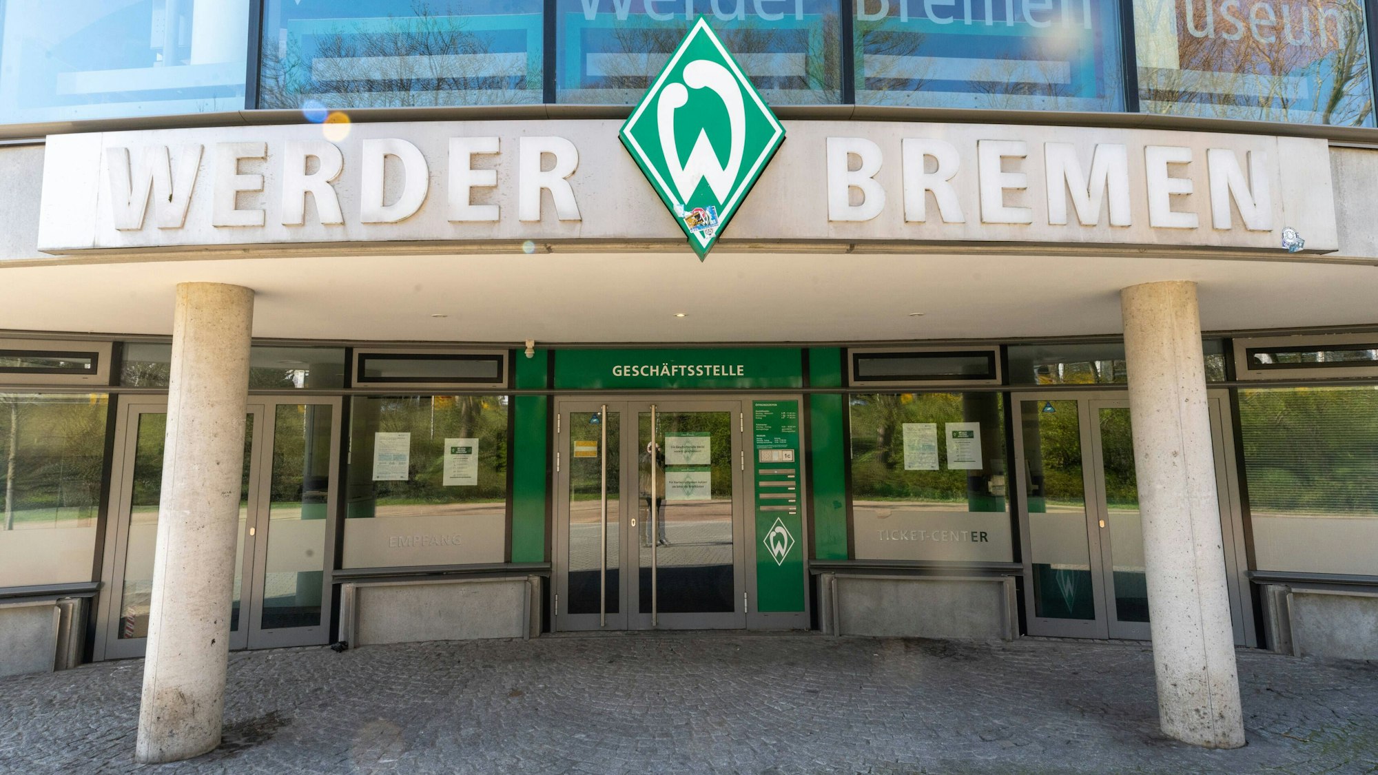 Die Geschäftsstelle des SV Werder Bremen am 31. März 2020.