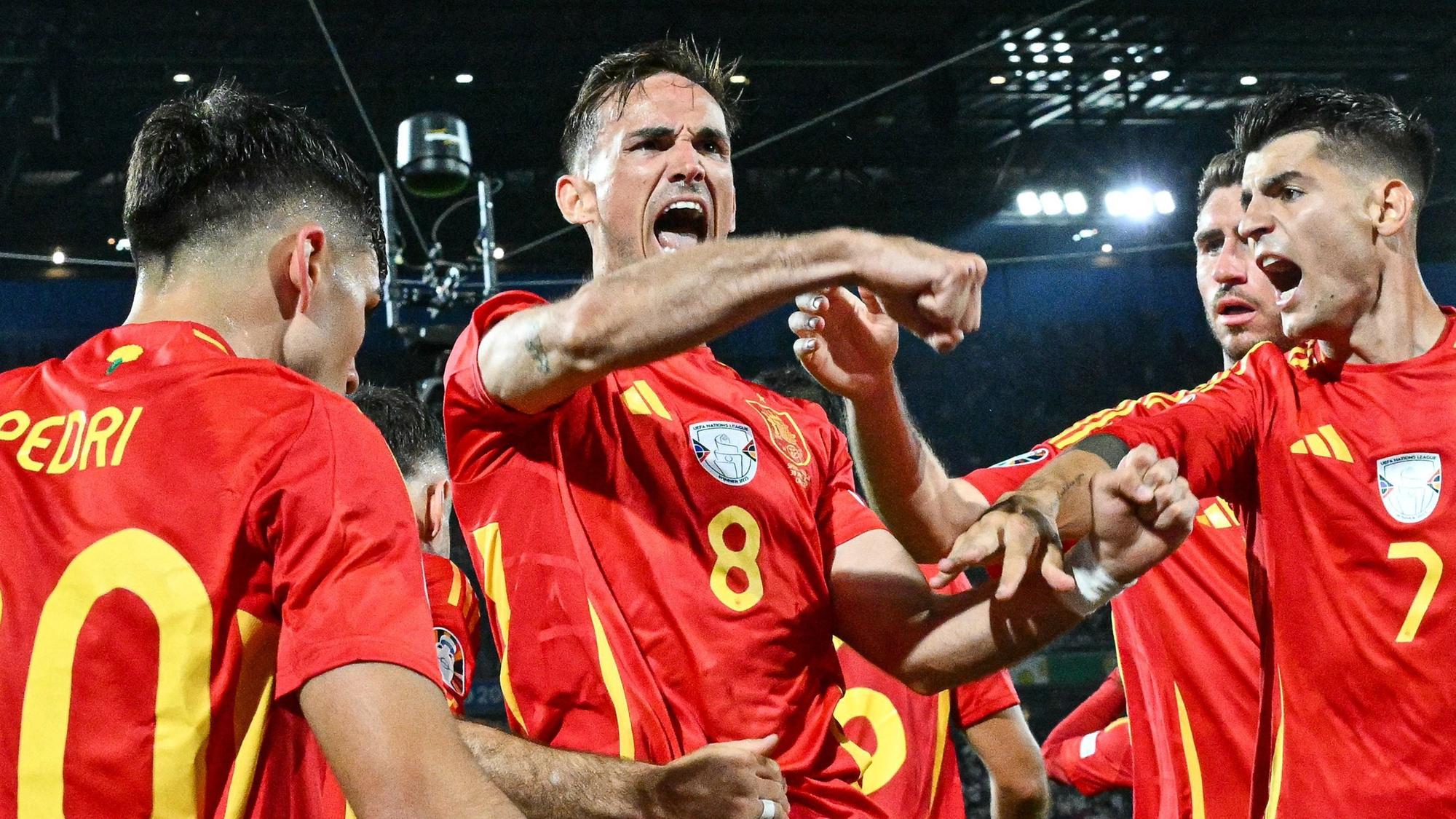 Spanien jubelt bei der EM 2024 über ein Tor. Bei der WM 2030 fungiert das Land als Gastgeber.