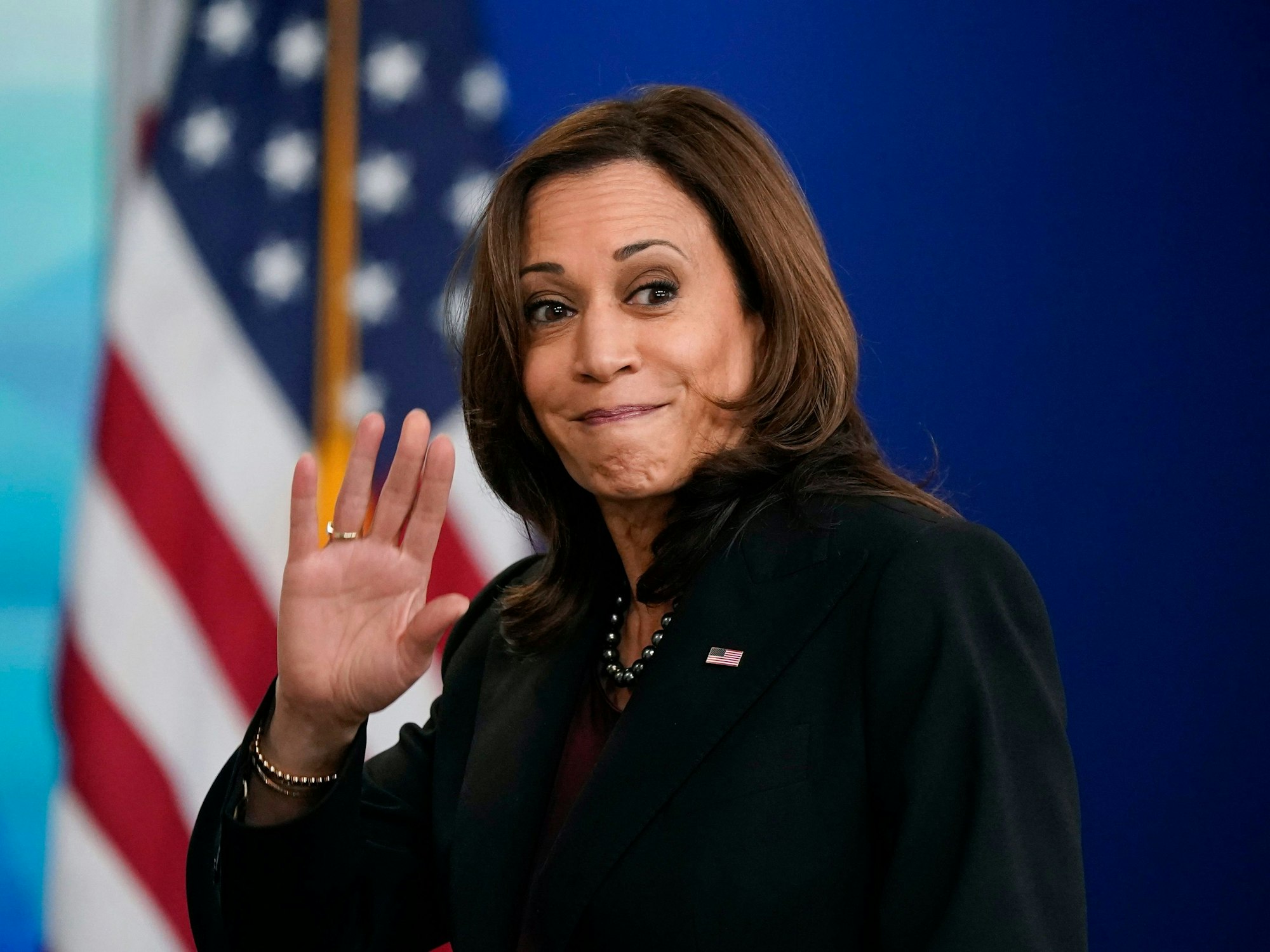 Vize-Präsidentin Kamala Harris (hier im November 2021) rückt aktuell immer weiter in den Fokus.