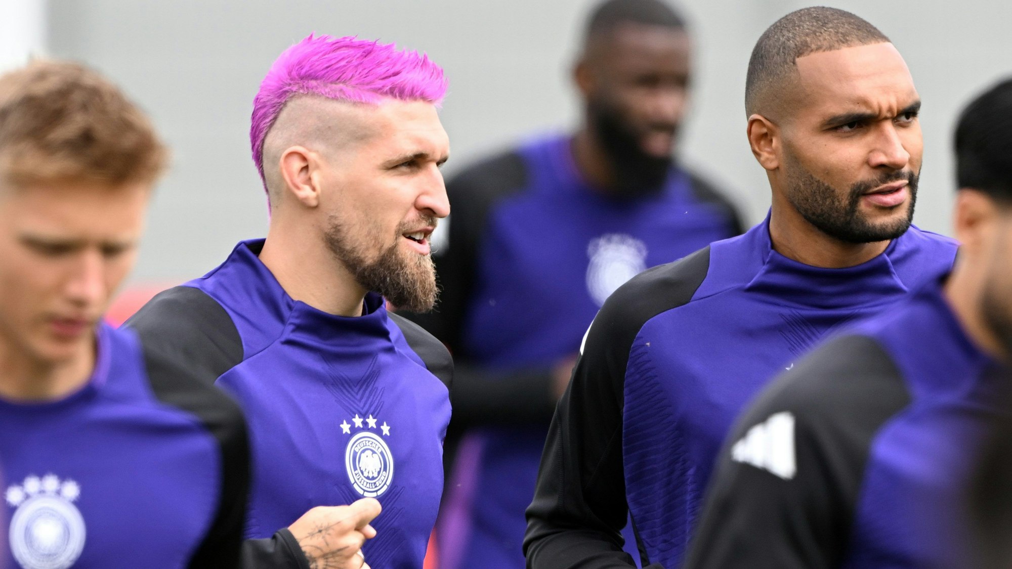 Deutschlands Robert Andrich während des Trainings.