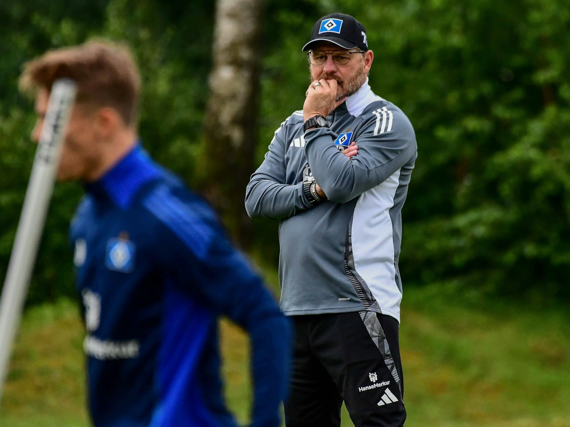 Steffen Baumgart im Trainingslager des Hamburger SV.