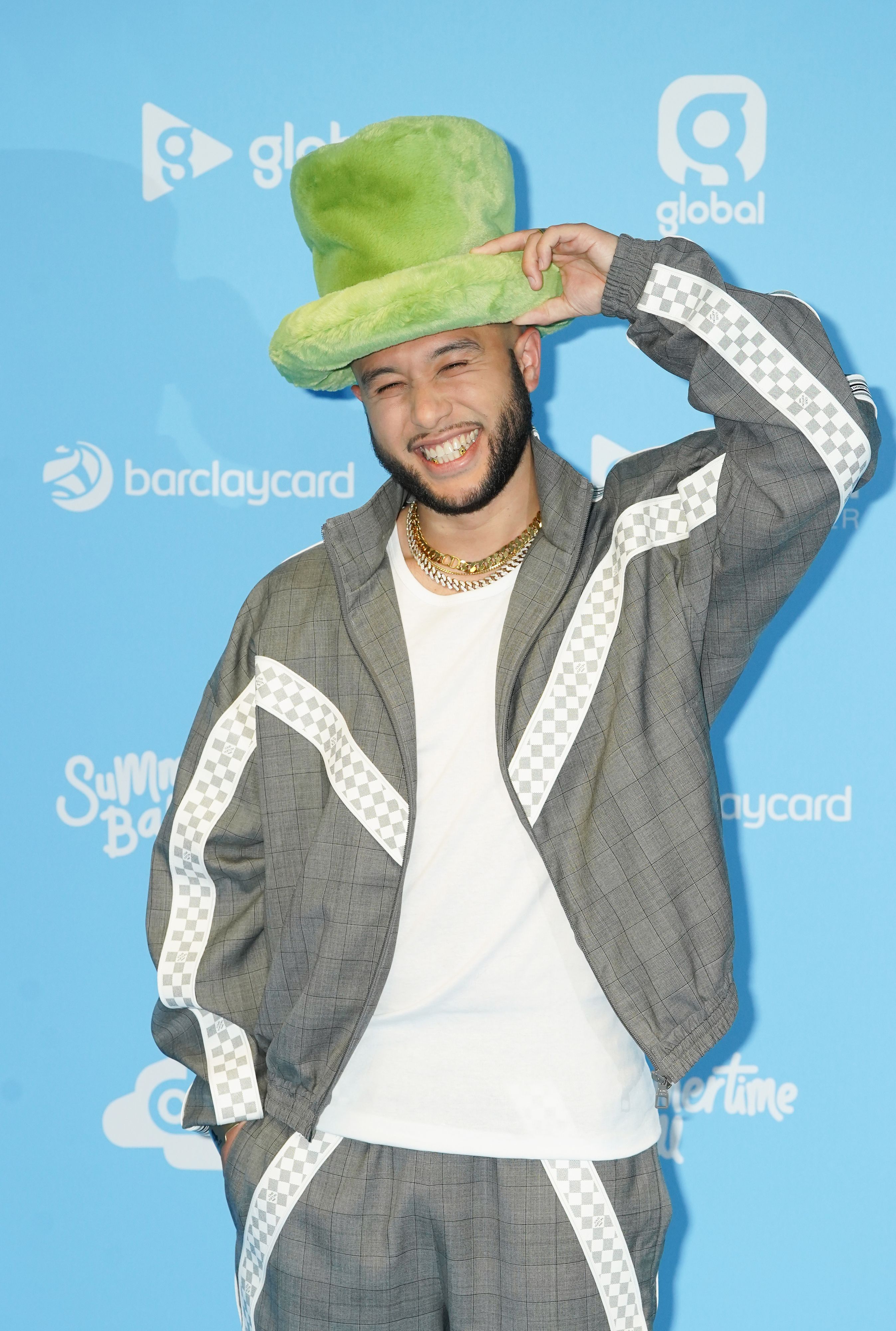 Jax Jones, DJ aus Großbritannien, lächelt backstage während des Capital's Summertime Ball im Wembley-Stadion.