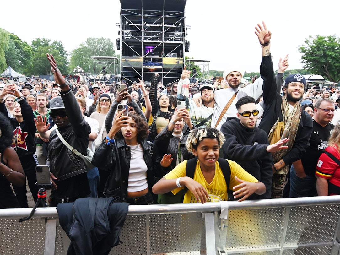 Das Publikum beim gefeierten Auftritt von Omar Jatta.