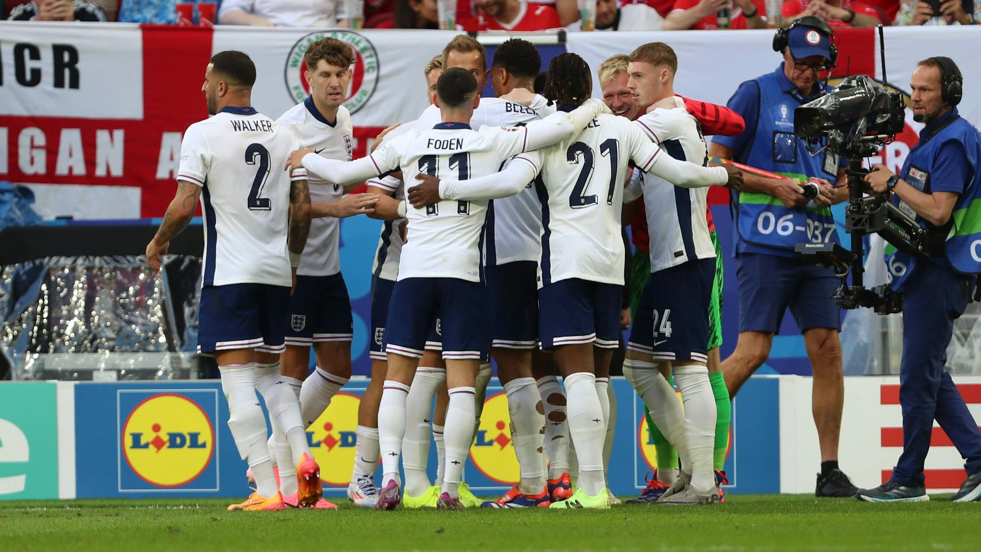 Torjubel beim englischen Nationalteam.