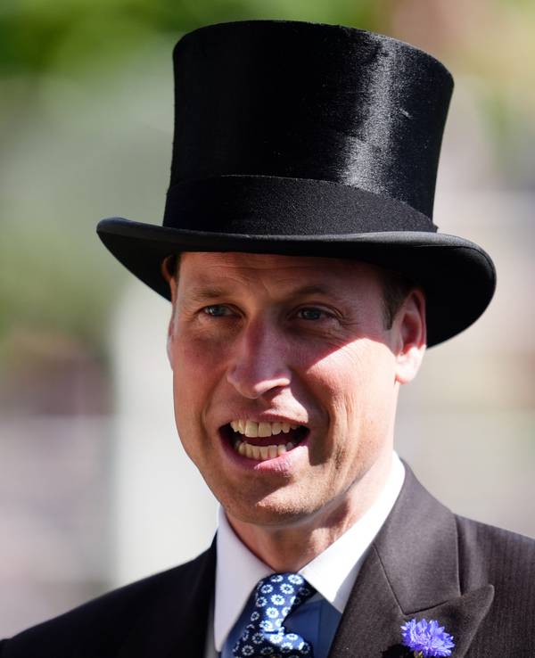 Prinz William von Großbritannien ist am zweiten Tag der Royal-Ascot-Rennwoche an der Pferderennbahn von Ascot.