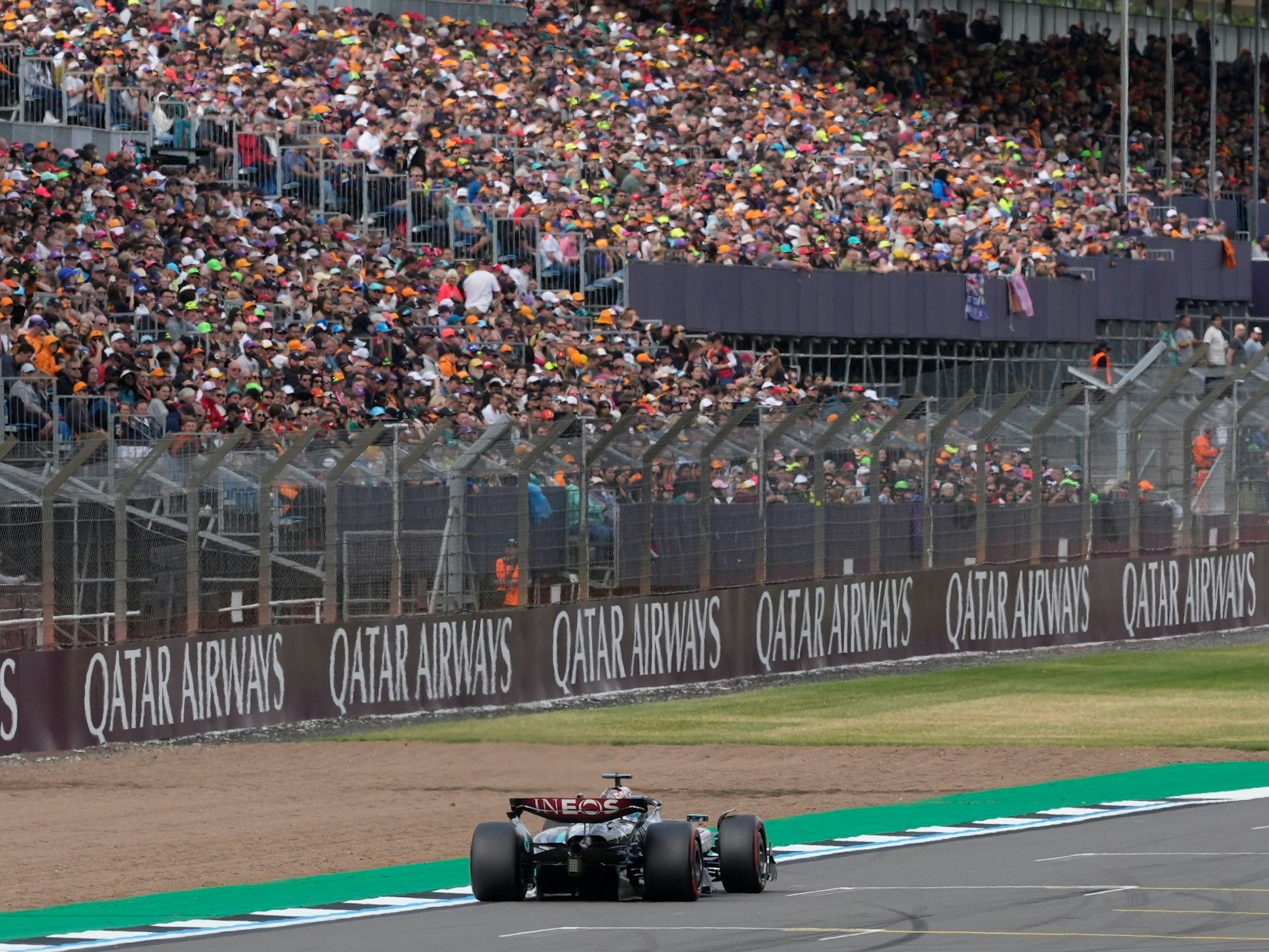 George Russell fuhr am Samstag (6. Juli 2024) in Silverstone auf die Pole Position.