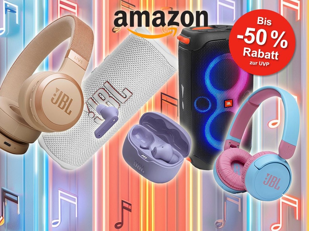 JBL Summer Sale bei Amazon: Spare bis zu 50% Rabatt auf JBL Bluetooth Lautsprecher
