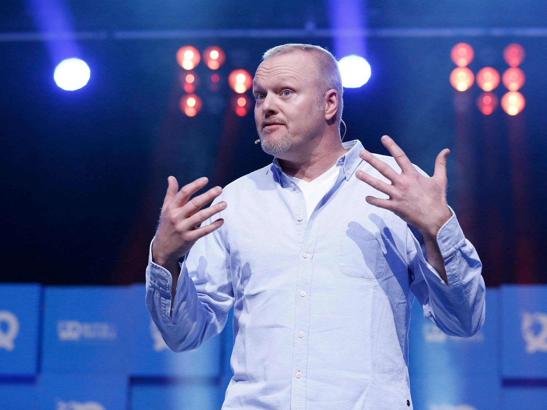 Stefan Raab im International Congress Center München bei der Start-Up-Messe „Bits and Pretzels“
