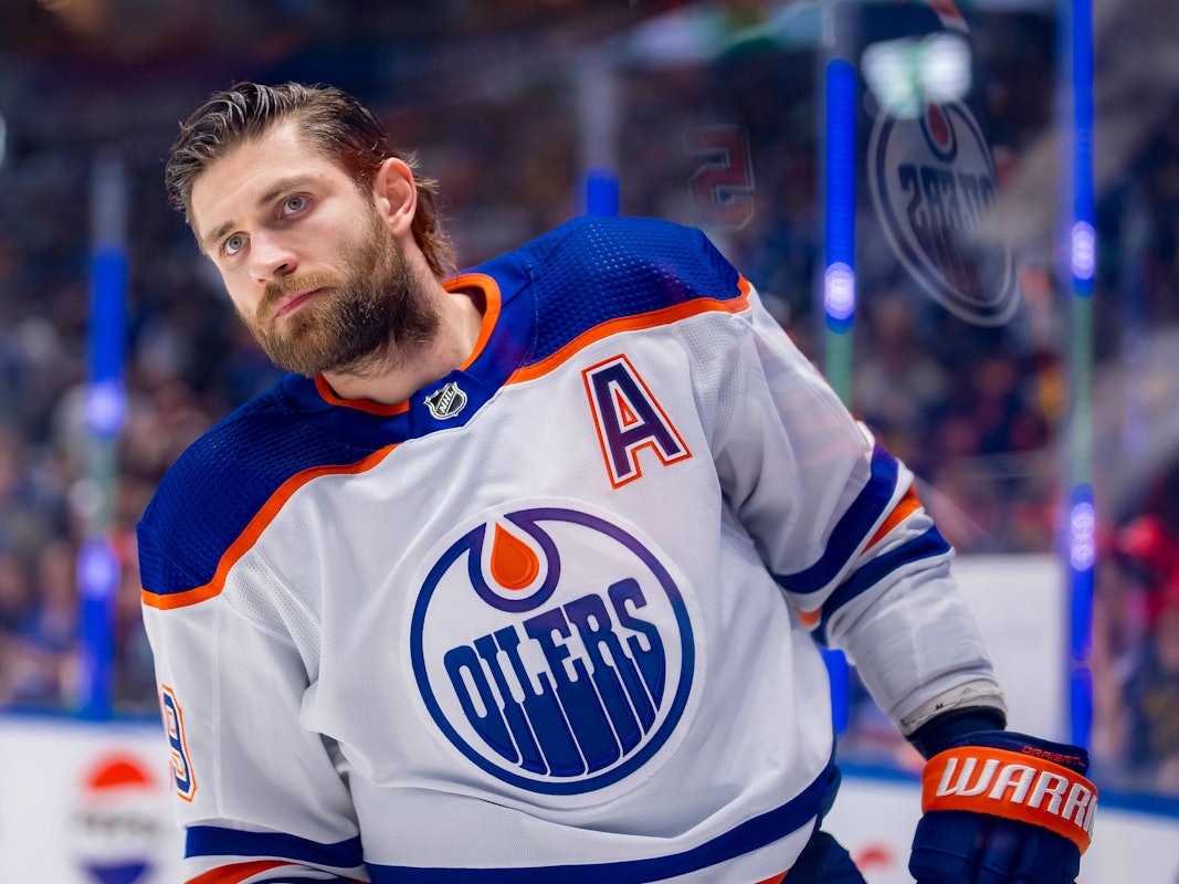 Leon Draisaitl im Trikot der Edmonton Oilers.