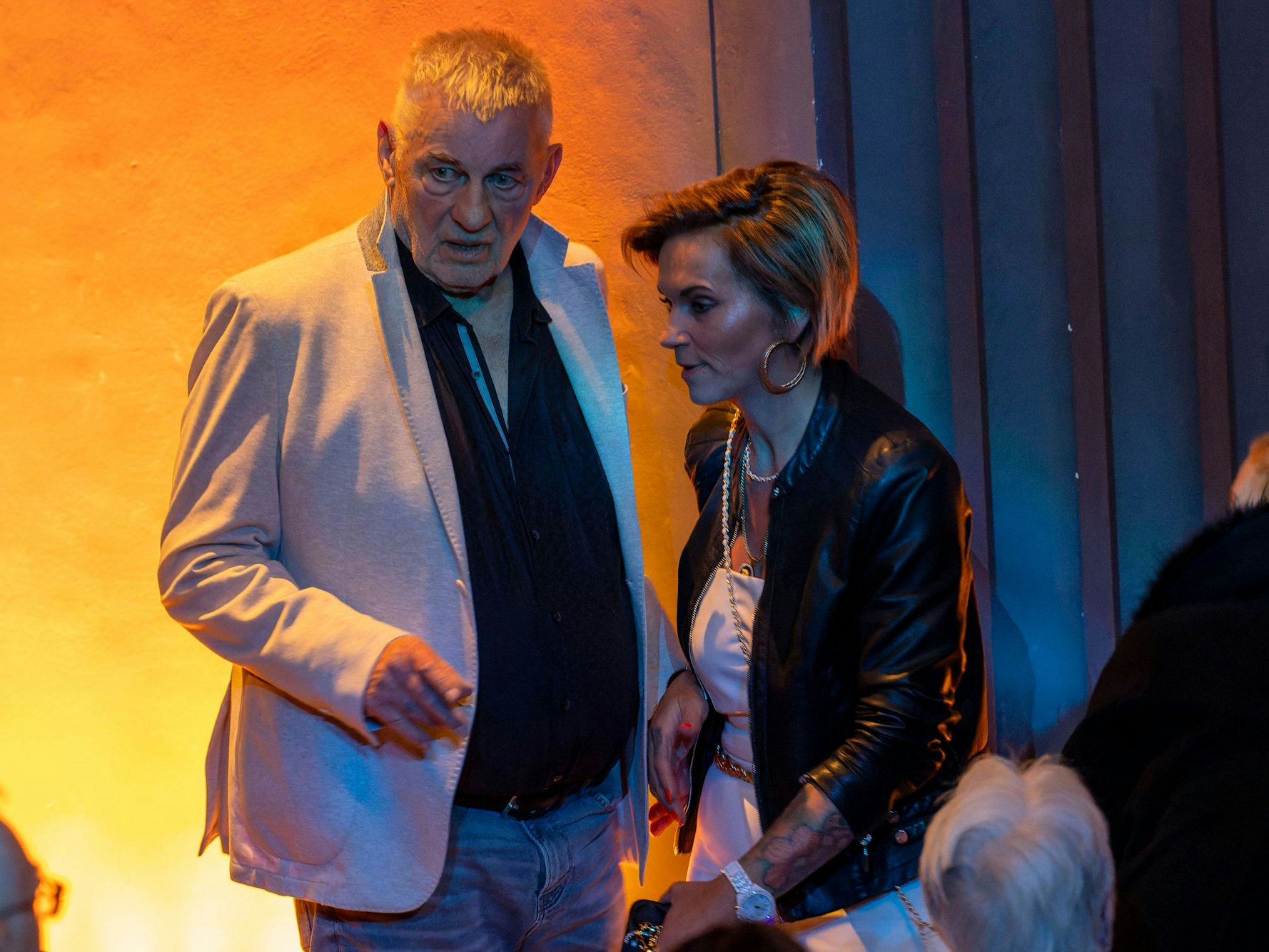 Schauspieler Heinz Hoenig und seine Frau Annika