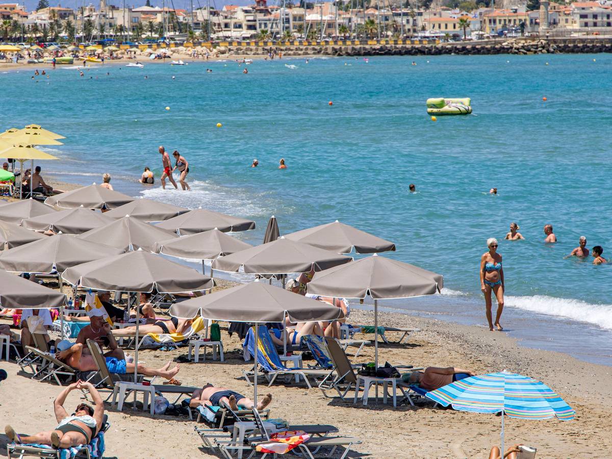 Der Strand auf Kreta.