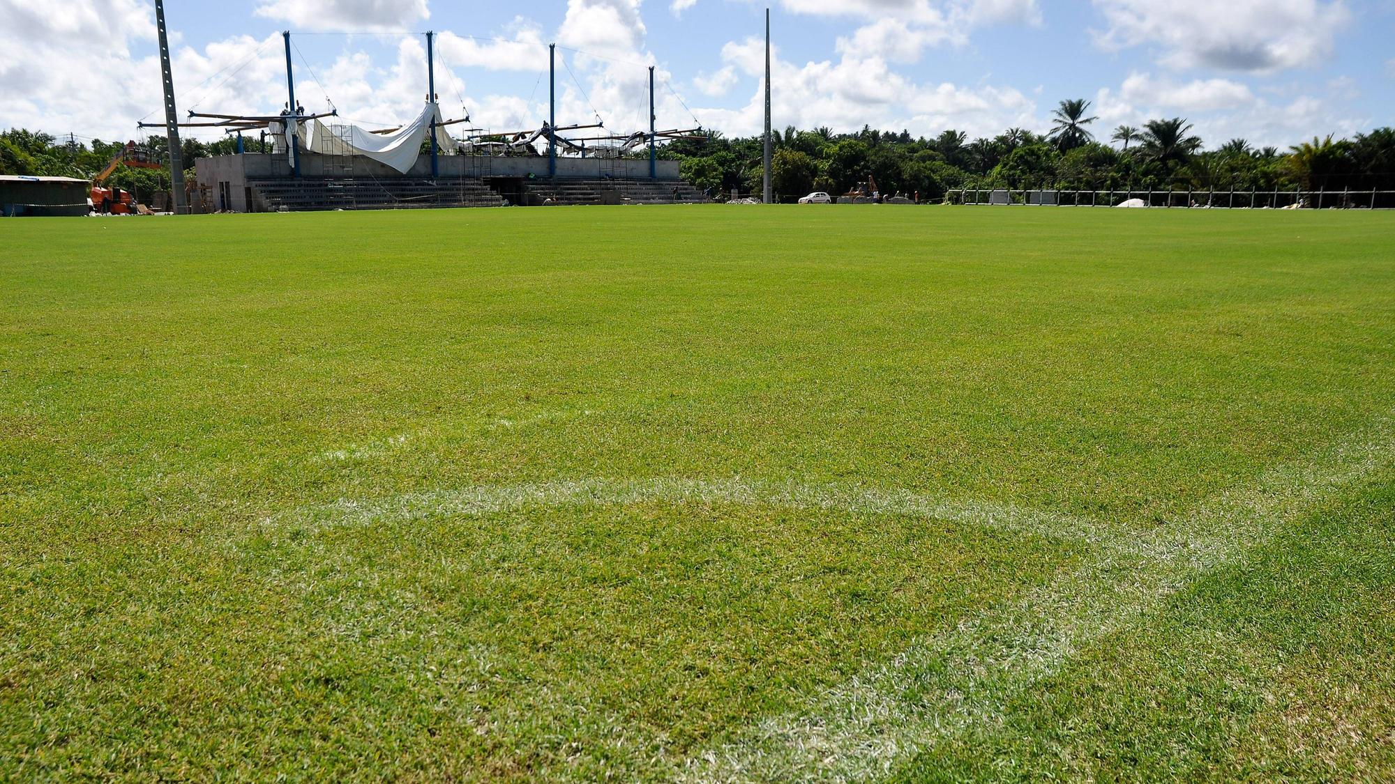 Bauarbeiten an dem Trainingszentrum von Kroatien für die WM 2014 in Brasilien.
